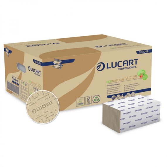 Χειροπετσέτα ζικ ζακ eco natural LUCART.