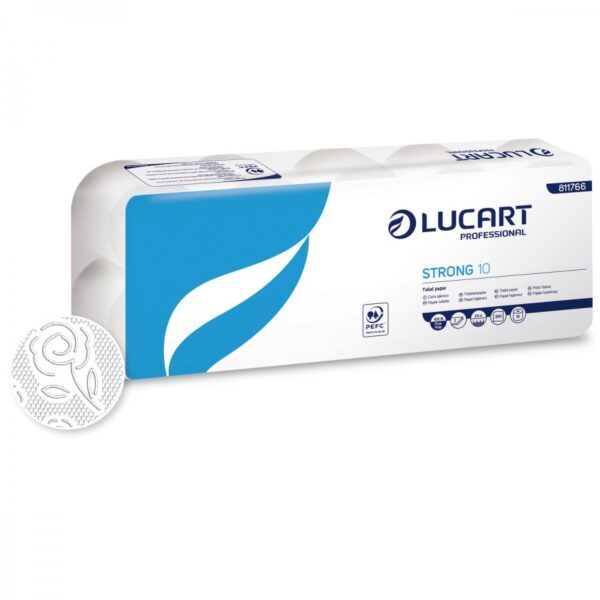 Χαρτί υγείας strong 2ply γκοφρέ 10 ρολα x 85 γρ