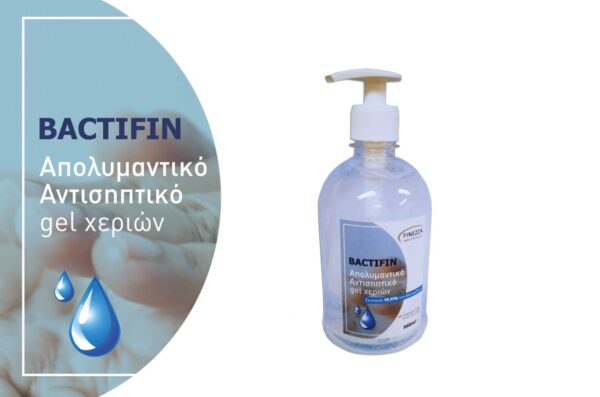 Bactifin αντισηπτικό gel 500ml με αντλία.